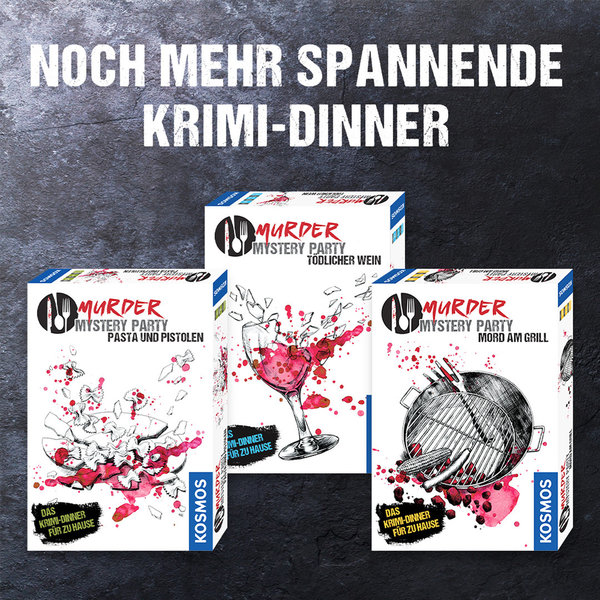 Murder Mystery Party - Pasta & Pistolen Das Krimi-Dinner für zu Hause