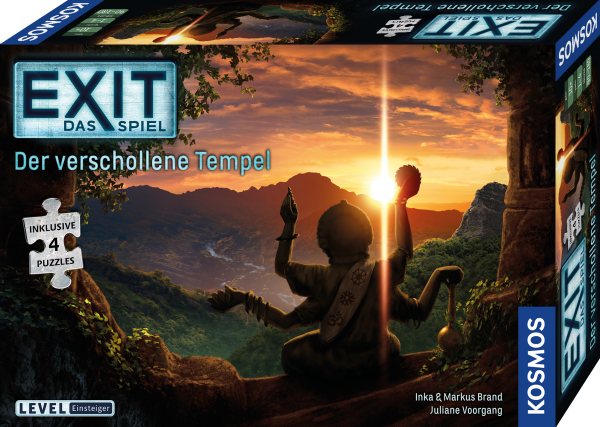 EXIT - Das Spiel + Puzzle: Der verschollene Tempel - Live-Escape-Feeling im Einsteiger-Level.