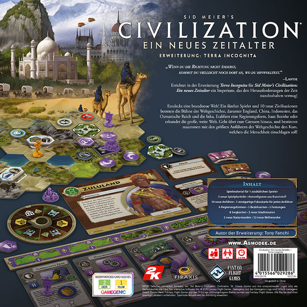 Civilization - Ein Neues Zeitalter - Terra Incognita (DE) Erweiterung