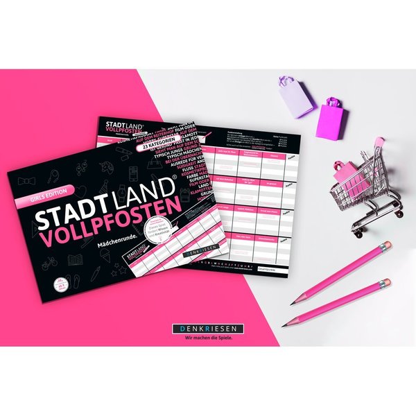 DR - STADT LAND VOLLPFOSTEN® - GIRLS EDITION "Mädchenrunde" - DIN-A4 Block