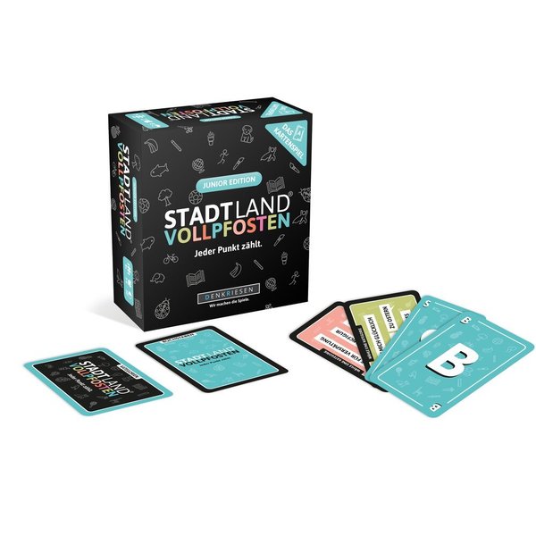 DR - STADT LAND VOLLPFOSTEN® - Das Kartenspiel – Junior Edition