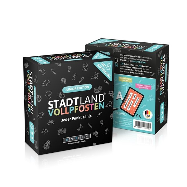 DR - STADT LAND VOLLPFOSTEN® - Das Kartenspiel – Junior Edition