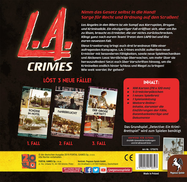 Detective: L.A. Crimes [Erweiterung] (Portal Games)